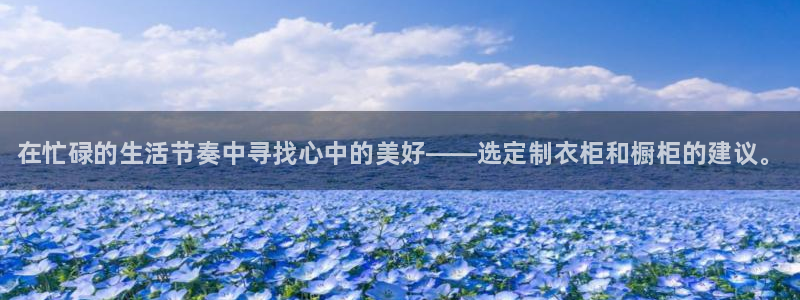 杏耀总代理：在忙碌的生活节奏中寻找心中的美好——选定制衣柜和